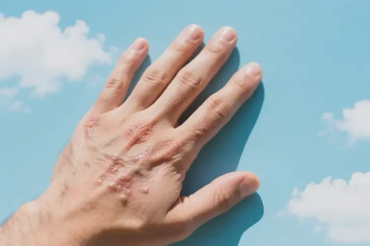 男生手上長濕疹能靠自己自愈嗎(圖2)