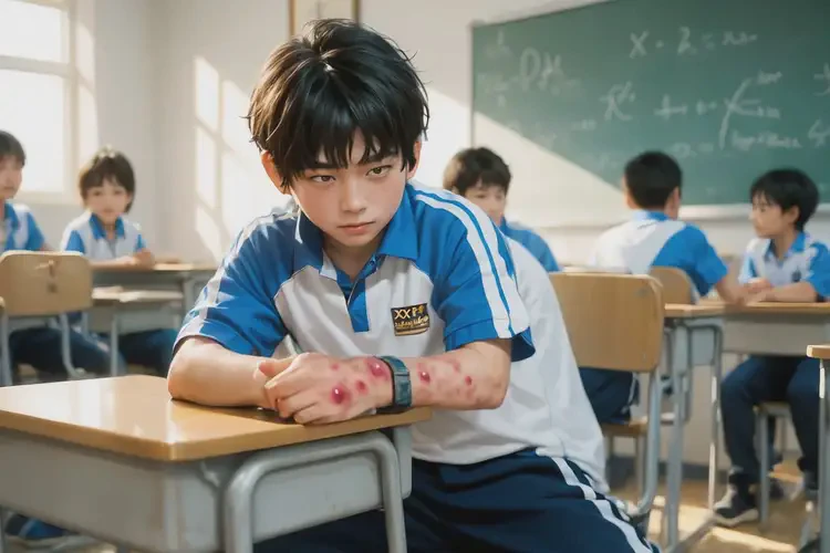 中学生脚上起湿疹能靠自己自愈吗(图1)