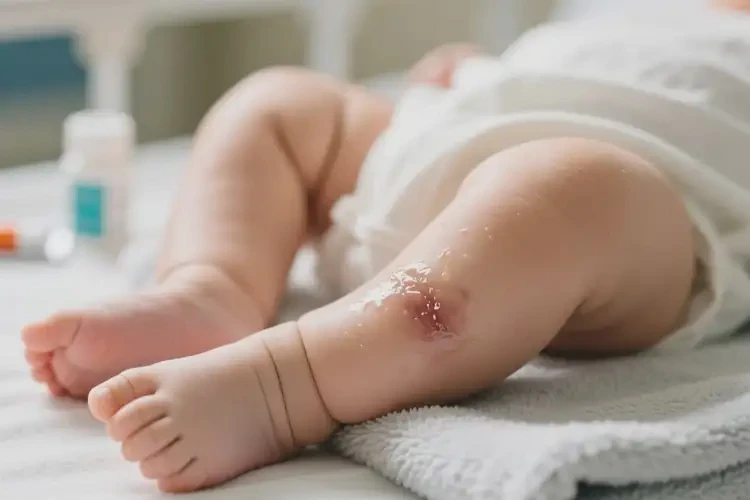 寶寶小腿出濕疹能靠自己自愈嗎(圖2)