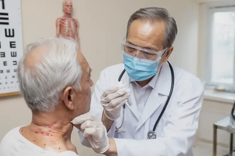 高齡老人脖子出現(xiàn)濕疹不管它會(huì)自己好嗎(圖3)