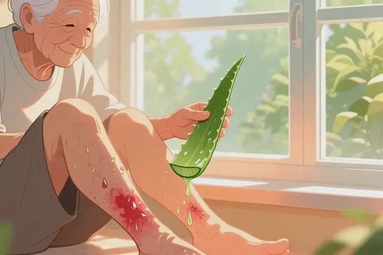 高齡老人小腿上經(jīng)常長濕疹能徹底自愈嗎(圖1)