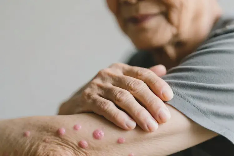 老人手臂上偶爾起濕疹可以徹底自愈嗎(圖3)