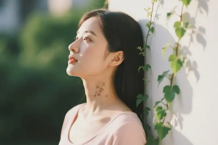 女生脖子上偶爾起濕疹能夠徹底治愈嗎(圖1)