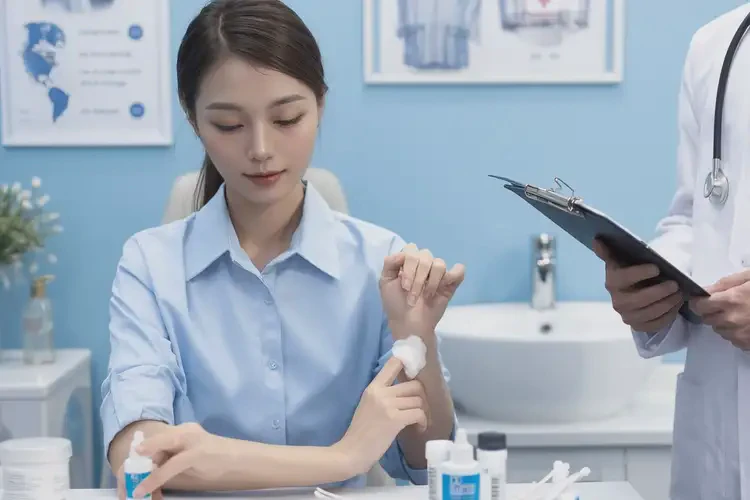 女生身上出現(xiàn)濕疹能徹底自愈嗎(圖1)