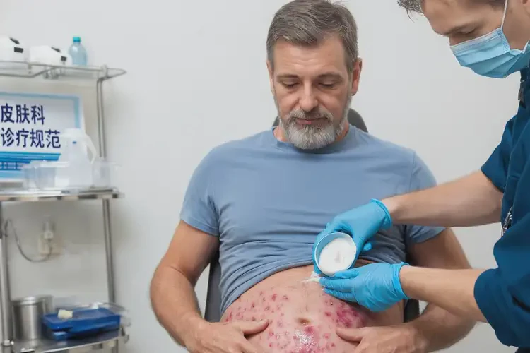 男人肚子出現(xiàn)濕疹能夠徹底治愈嗎(圖2)