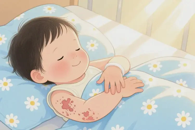 少兒手臂有濕疹能徹底自愈嗎(圖4)