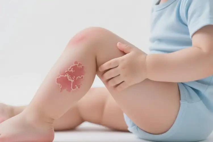 幼兒大腿上出現(xiàn)濕疹可以徹底自愈嗎(圖2)