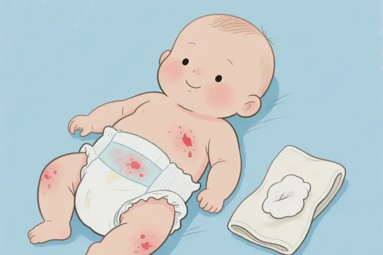 小兒屁股上出現(xiàn)濕疹不管它會(huì)自己痊愈嗎(圖1)