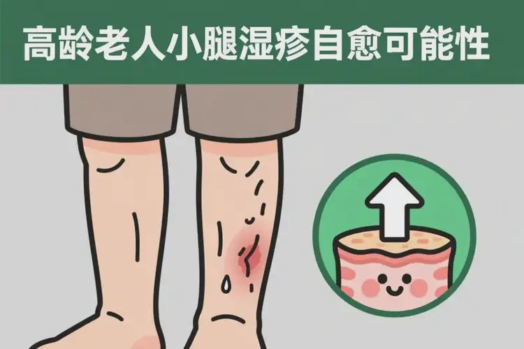 高龄老人小腿偶尔长湿疹不管它会自己自愈吗(图2)