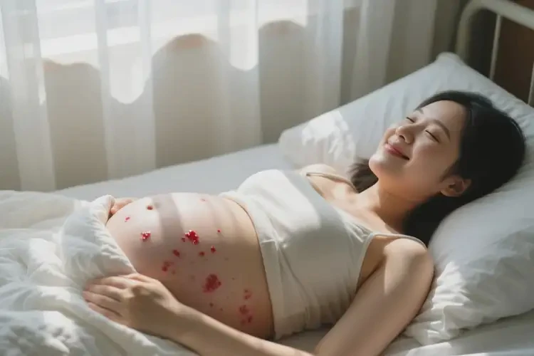 孕婦肚子上出現(xiàn)濕疹不管它會(huì)自己自愈嗎(圖2)