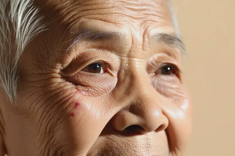 高齡老人臉上出現(xiàn)濕疹不管它會(huì)自己自愈嗎(圖4)