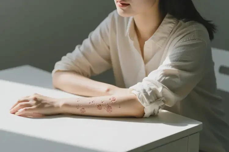 女人手臂經(jīng)常長濕疹能徹底自愈嗎(圖1)