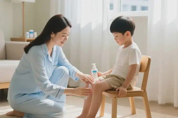 孩子大腿上容易長濕疹不管它會自己好嗎(圖4)