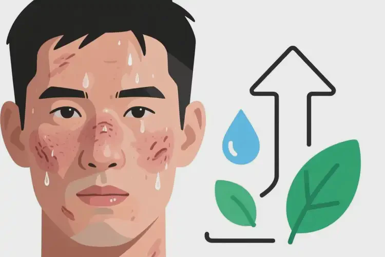 男人面部長(zhǎng)濕疹能徹底自愈嗎(圖3)