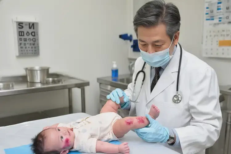 嬰兒大腿容易長濕疹能徹底自愈嗎(圖1)