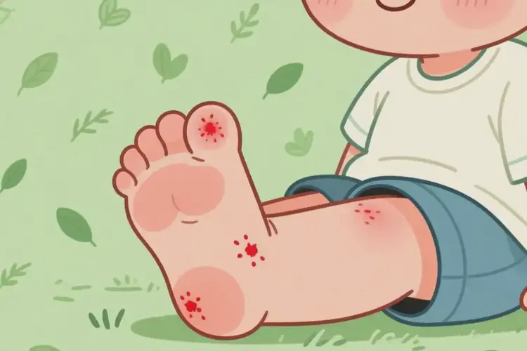 幼兒腳上出濕疹不管它會(huì)自己好嗎(圖2)