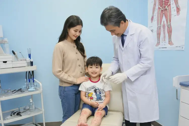 孩子四肢出現(xiàn)濕疹可不可以徹底自愈(圖1)