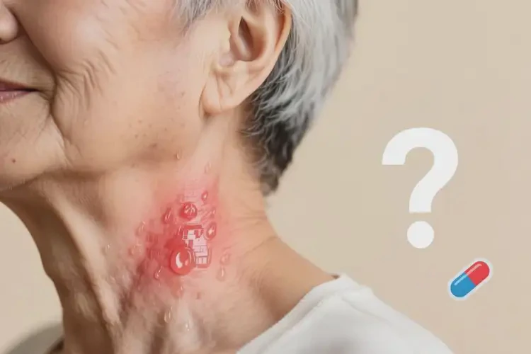 老年人脖子長濕疹可不可以徹底自愈(圖2)