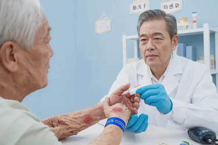 老人手上經(jīng)常起濕疹能夠徹底治愈嗎(圖3)