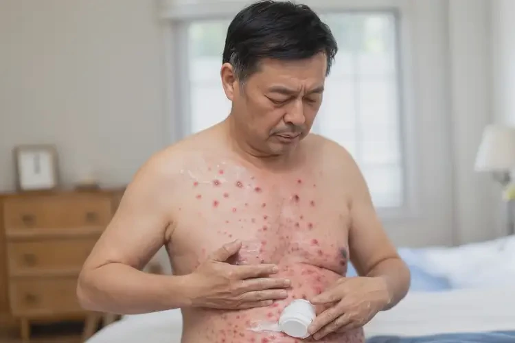 男人肚子經(jīng)常長濕疹不管它會自己自愈嗎(圖2)