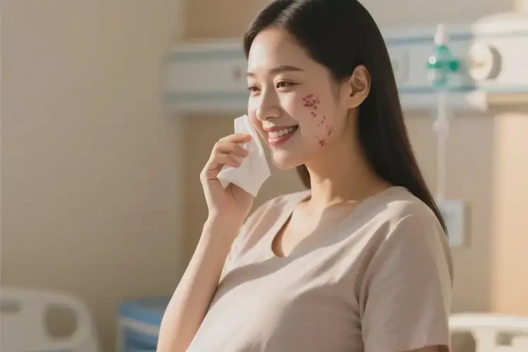 孕婦臉上出現(xiàn)濕疹不管它會自己痊愈嗎(圖1)