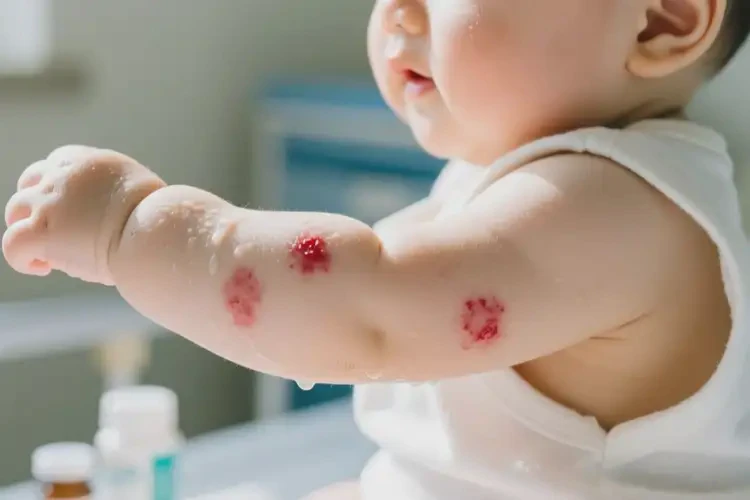 寶寶手臂上偶爾起濕疹能徹底自愈嗎(圖3)