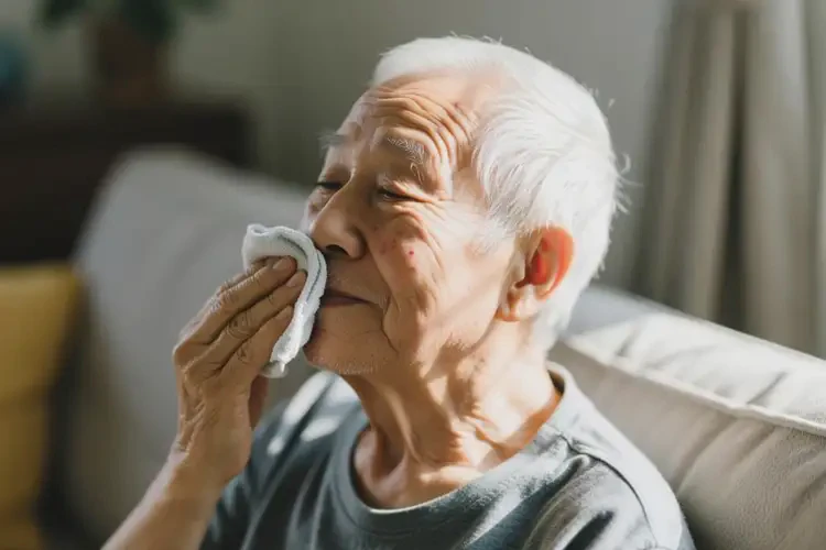 高齡老人面部經(jīng)常長濕疹不管它會自己好嗎(圖3)