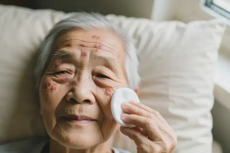 高齡老人臉上出濕疹能徹底自愈嗎(圖2)