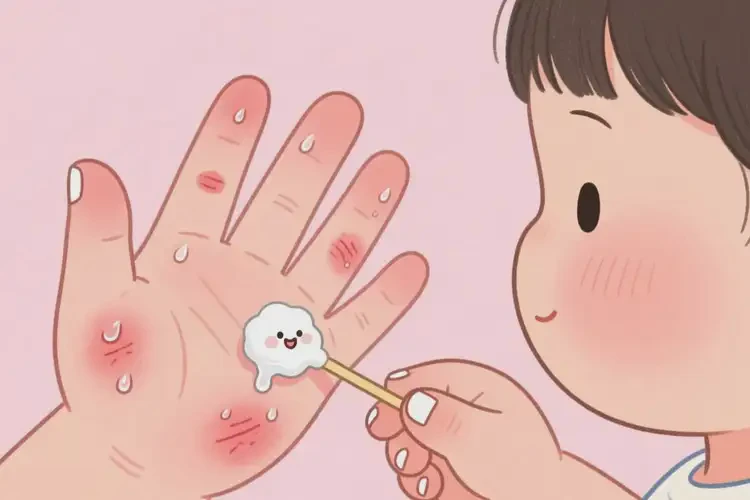 兒童手上起濕疹不管它會(huì)自己好嗎(圖3)