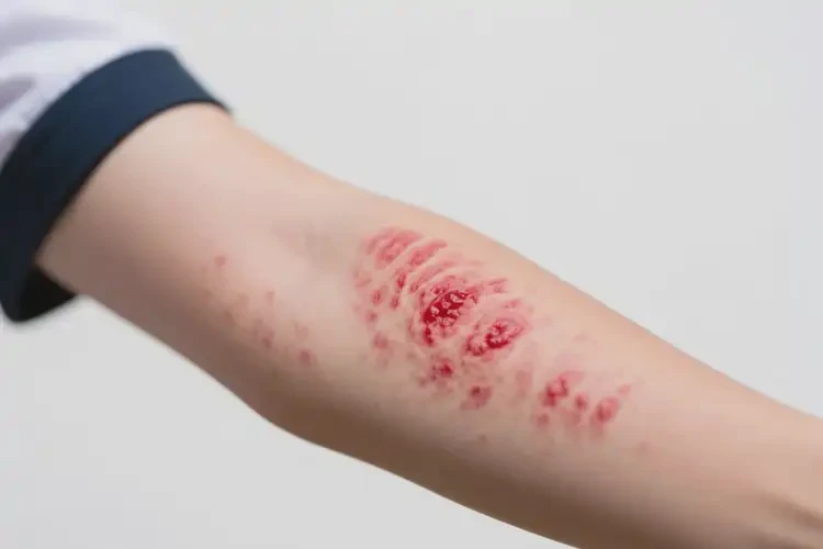 中學(xué)生手臂出濕疹不管它會(huì)自己自愈嗎(圖2)
