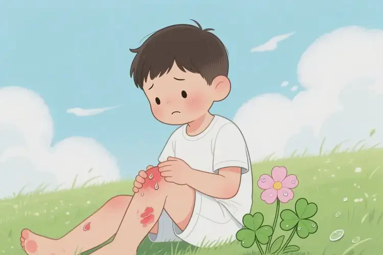 少兒小腿上偶爾長濕疹能徹底自愈嗎(圖4)