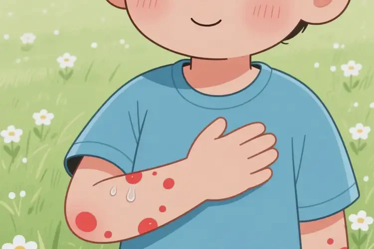 小學生手臂出現(xiàn)濕疹可不可以徹底自愈(圖3)