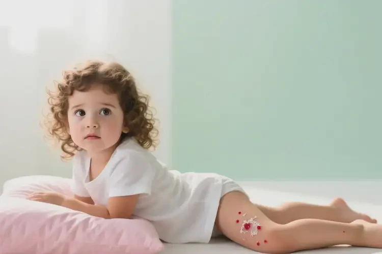 少兒大腿出濕疹不管它會(huì)自己好嗎(圖2)