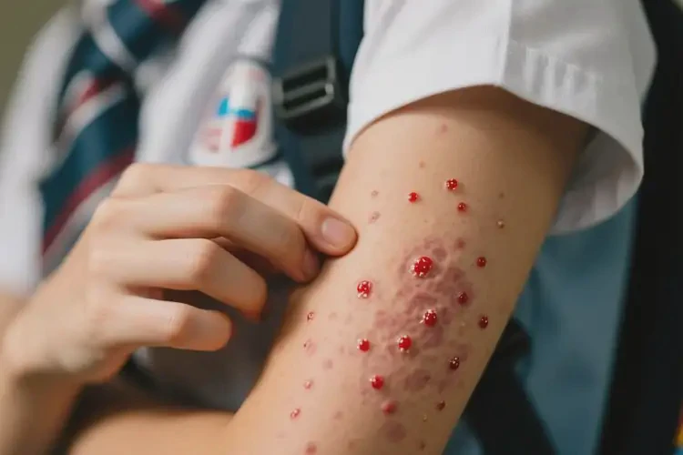 中學(xué)生手臂上容易長濕疹不管它會自己好嗎(圖4)