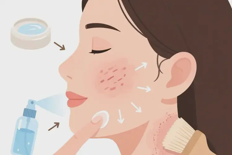 女性面部容易長(zhǎng)濕疹能夠徹底治愈嗎(圖1)