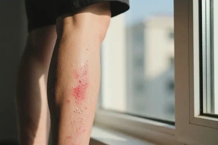 男性小腿上出濕疹可以徹底自愈嗎(圖2)