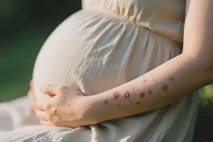 產(chǎn)婦手臂上長濕疹能靠自己自愈嗎(圖3)