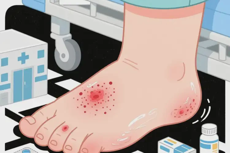 儿童脚上起湿疹不管它会自己自愈吗(图2)