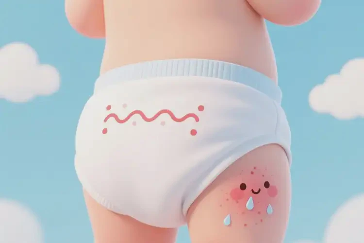 小兒屁股偶爾起濕疹不管它會自己痊愈嗎(圖1)