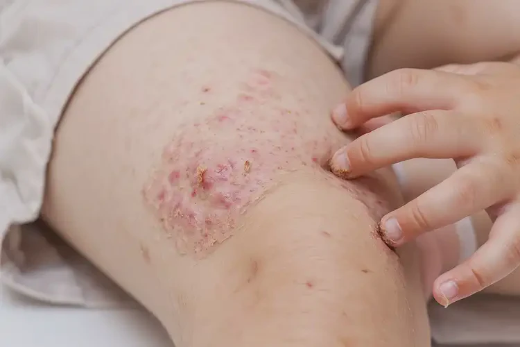 孩子大腿上偶爾長(zhǎng)濕疹能徹底自愈嗎(圖4)