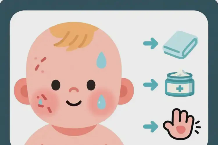 小兒面部出現(xiàn)濕疹能夠徹底治愈嗎(圖1)