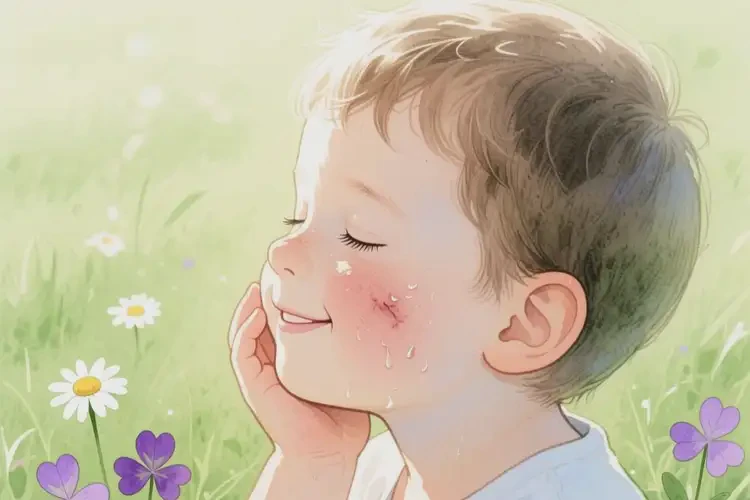 少兒臉上偶爾長濕疹能夠徹底治愈嗎(圖3)