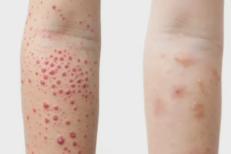 孩子手臂起濕疹不管它會(huì)自己自愈嗎(圖1)