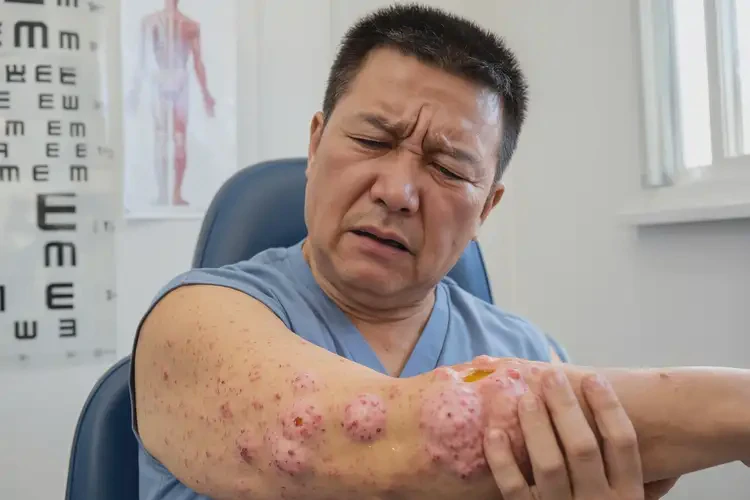 大学生脸上容易长湿疹不管它会自己自愈吗(图3)