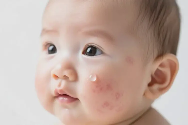 嬰幼兒面部出現(xiàn)濕疹可以徹底自愈嗎(圖2)