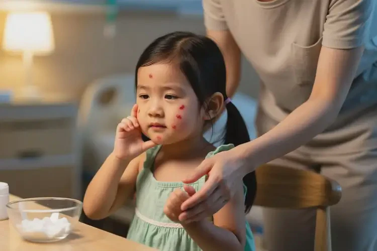 孩子身上出濕疹不管它會自己好嗎(圖1)