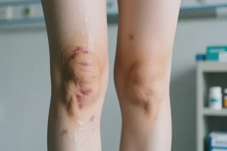 女人小腿長濕疹能徹底自愈嗎(圖1)