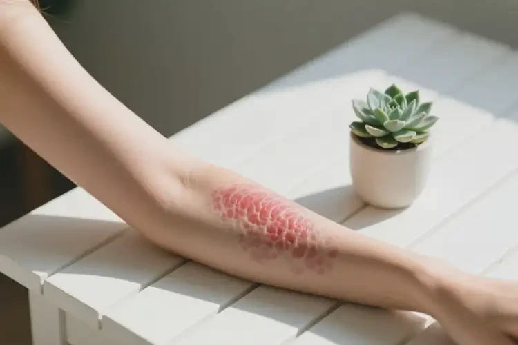 女性手臂出現(xiàn)濕疹能靠自己自愈嗎(圖2)