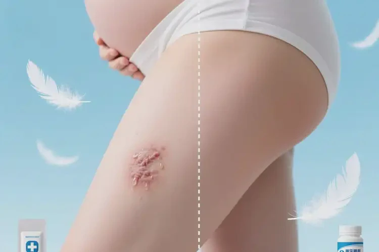 孕婦大腿上起濕疹不管它會(huì)自己痊愈嗎(圖1)