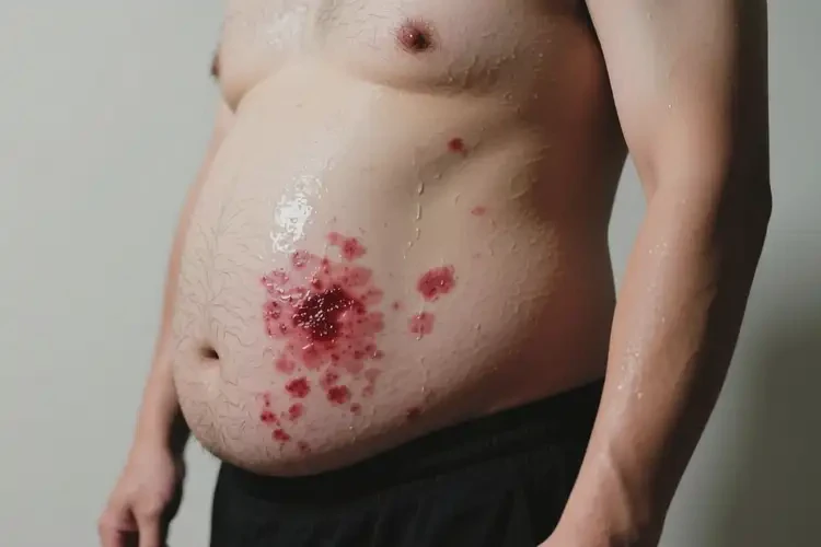 男性肚子上有濕疹可以徹底自愈嗎(圖3)